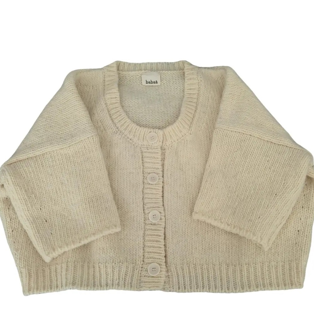 Babaa no79 wool color natural sweater vest